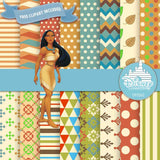 Pocahontas Digital Paper DP3262 - Digital Paper Shop