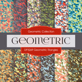 Geometric Triangles Digital Paper DP3269A - Digital Paper Shop