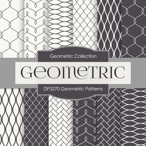 Geometric Patterns Digital Paper DP3270A - Digital Paper Shop