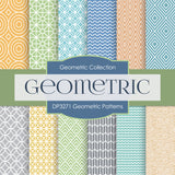 Geometric Patterns Digital Paper DP3271A - Digital Paper Shop