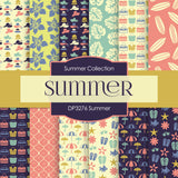 Summer Girls Digital Paper DP3276A - Digital Paper Shop