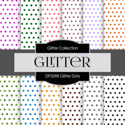 Glitter Dots Digital Paper DP3298 - Digital Paper Shop