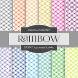 Japanese Sashiko Digital Paper DP3347 - Digital Paper Shop