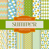 Summer Digital Paper DP3379 - Digital Paper Shop