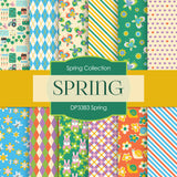 Spring Digital Paper DP3383 - Digital Paper Shop