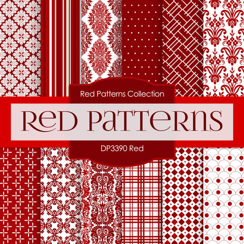 Red Digital Paper DP3390 - Digital Paper Shop