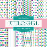My Little Girl Digital Paper DP3400 - Digital Paper Shop
