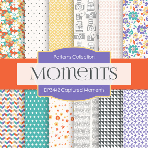 Captured Moments Digital Paper DP3442 - Digital Paper Shop