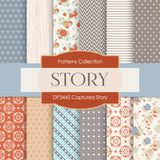 Captured Story Digital Paper DP3445 - Digital Paper Shop