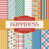 Happiness Digital Paper DP3448 - Digital Paper Shop