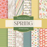 Spring Digital Paper DP3465 - Digital Paper Shop