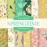 Springtime Digital Paper DP3485 - Digital Paper Shop