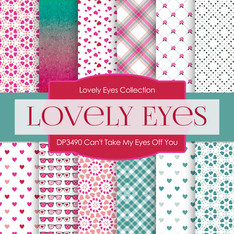 Can't Take My Eyes Off You Digital Paper DP3490A - Digital Paper Shop