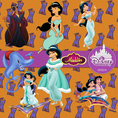 Disney Aladdin Digital Paper Scrapbooking