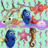 Finding Nemo Digital Paper DP3524 - Digital Paper Shop