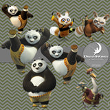 Kung Fu Panda Digital Paper DP3555 - Digital Paper Shop
