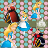Alice In Wonderland Digital Paper DP3564 - Digital Paper Shop