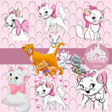 The Aristocats Digital Paper DP3574 - Digital Paper Shop