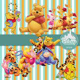 Winnie The Pooh Digital Paper DP3578 - Digital Paper Shop