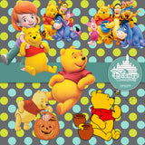 Winnie The Pooh Digital Paper DP3579 - Digital Paper Shop
