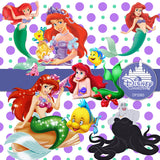 The Little Mermaid Digital Paper DP3585 - Digital Paper Shop