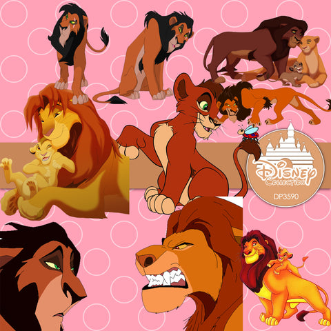 Lion King Digital Paper DP3590 - Digital Paper Shop