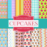 Cupcakes Digital Paper DP3603 - Digital Paper Shop