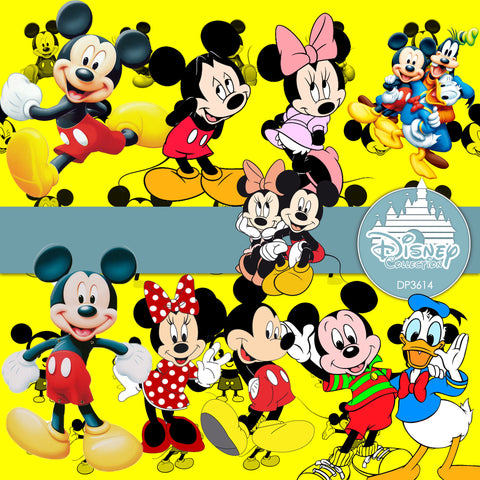 Mickey Mouse Digital Paper DP3614A - Digital Paper Shop