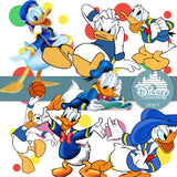 Donald Duck Digital Paper DP3617 - Digital Paper Shop