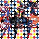 Captain America Digital Paper DP3641 - Digital Paper Shop - 1