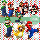 Mario Brothers Digital Paper DP3664 - Digital Paper Shop - 2