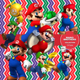 Mario Brothers Digital Paper DP3666 - Digital Paper Shop - 4