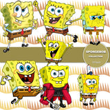 Spongebob Digital Paper DP3668 - Digital Paper Shop - 1