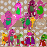 Barney The Dinosaur Digital Paper DP3671 - Digital Paper Shop - 2