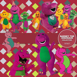 Barney The Dinosaur Digital Paper DP3671 - Digital Paper Shop - 3