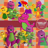 Barney The Dinosaur Digital Paper DP3672 - Digital Paper Shop - 3
