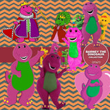 Barney The Dinosaur Digital Paper DP3672 - Digital Paper Shop - 5