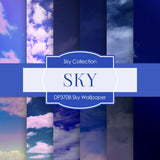 Sky Wallpaper Digital Paper DP3708 - Digital Paper Shop