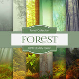 Misty Forest Digital Paper DP3718A - Digital Paper Shop