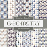 Geometric Digital Paper DP3724 - Digital Paper Shop