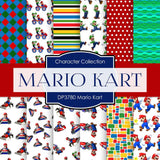 Mario Kart Digital Paper DP3780A - Digital Paper Shop
