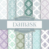 Damask Digital Paper DP3784 - Digital Paper Shop