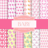 Baby Girl Digital Paper DP3795A - Digital Paper Shop