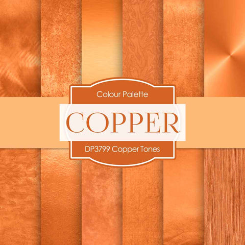 Copper Tones Digital Paper DP3799 - Digital Paper Shop