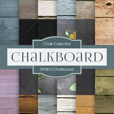 Chalkboard Digital Paper DP3813 - Digital Paper Shop - 1