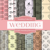 Wedding Elements Digital Paper DP3832 - Digital Paper Shop - 1