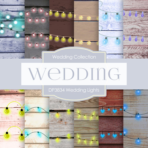 Wedding Lights Digital Paper DP3834 - Digital Paper Shop - 1