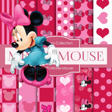 Minnie Mouse Digital Paper DP390 - Digital Paper Shop