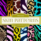 Animal Skin Prints Pattern Digital Paper DP4017 - Digital Paper Shop