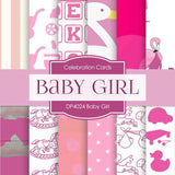 Baby Girl Digital Paper DP4024 - Digital Paper Shop